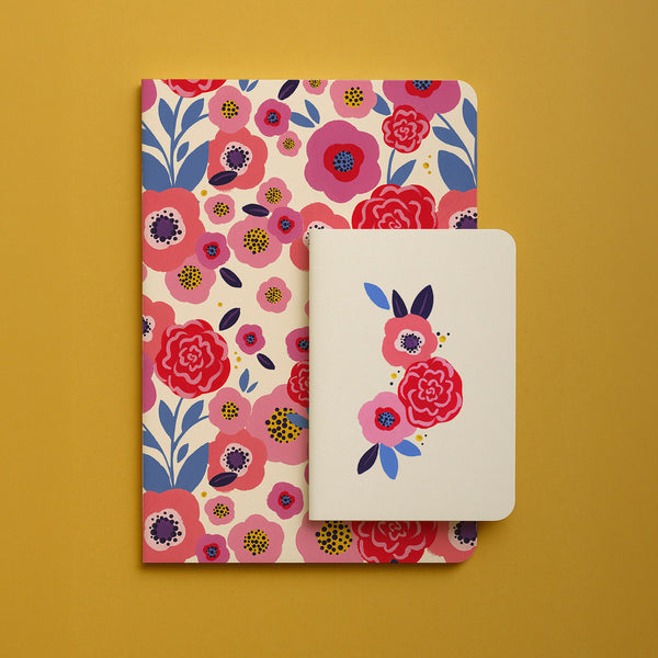Pack - 2 carnets Floraux