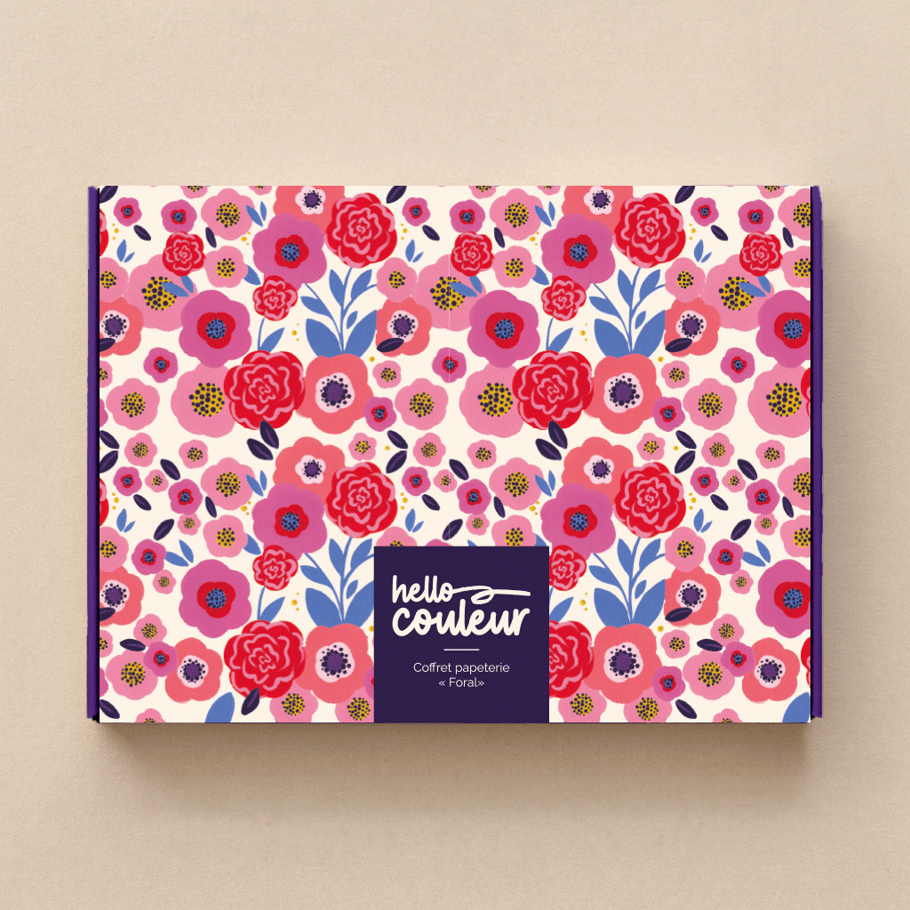 Coffret Papeterie “Floral” – Un écrin de couleur et de poésie