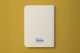 Dos du carnet de poche du pack Floral, couverture crème unie signée Hello couleur