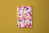 Dos du carnet du pack Sakura, motif de fleurs de cerisier et signature Hello couleur