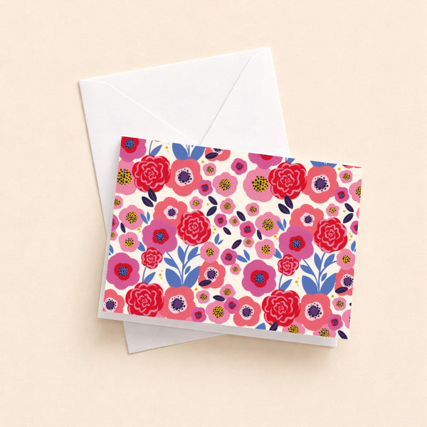 Mini Carte pliée — Jardin de roses