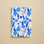 Carnet - Floral bleu