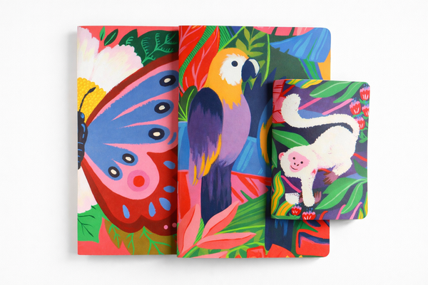 Pack Animaux colorés – Trio de carnets