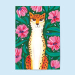 Tirage d'Art - Guépard fleuri