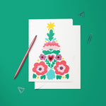Carte pliée - Sapin Scandinave