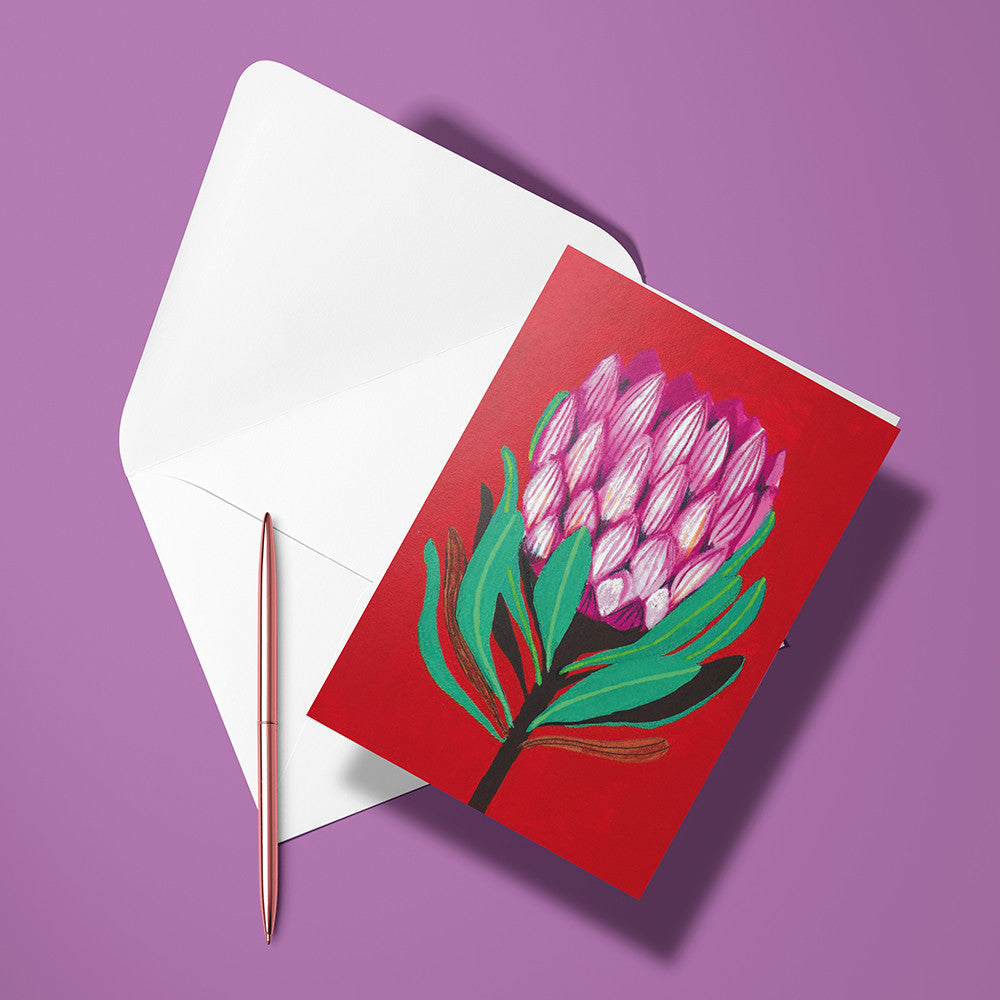 Carte pliée - Protea